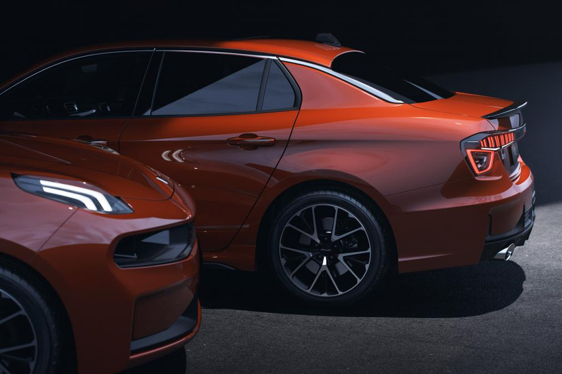 Illustration for article titled Here's The 2019 Lynk & Co 03 Sedan From Volvo's Weird Punk Cousin